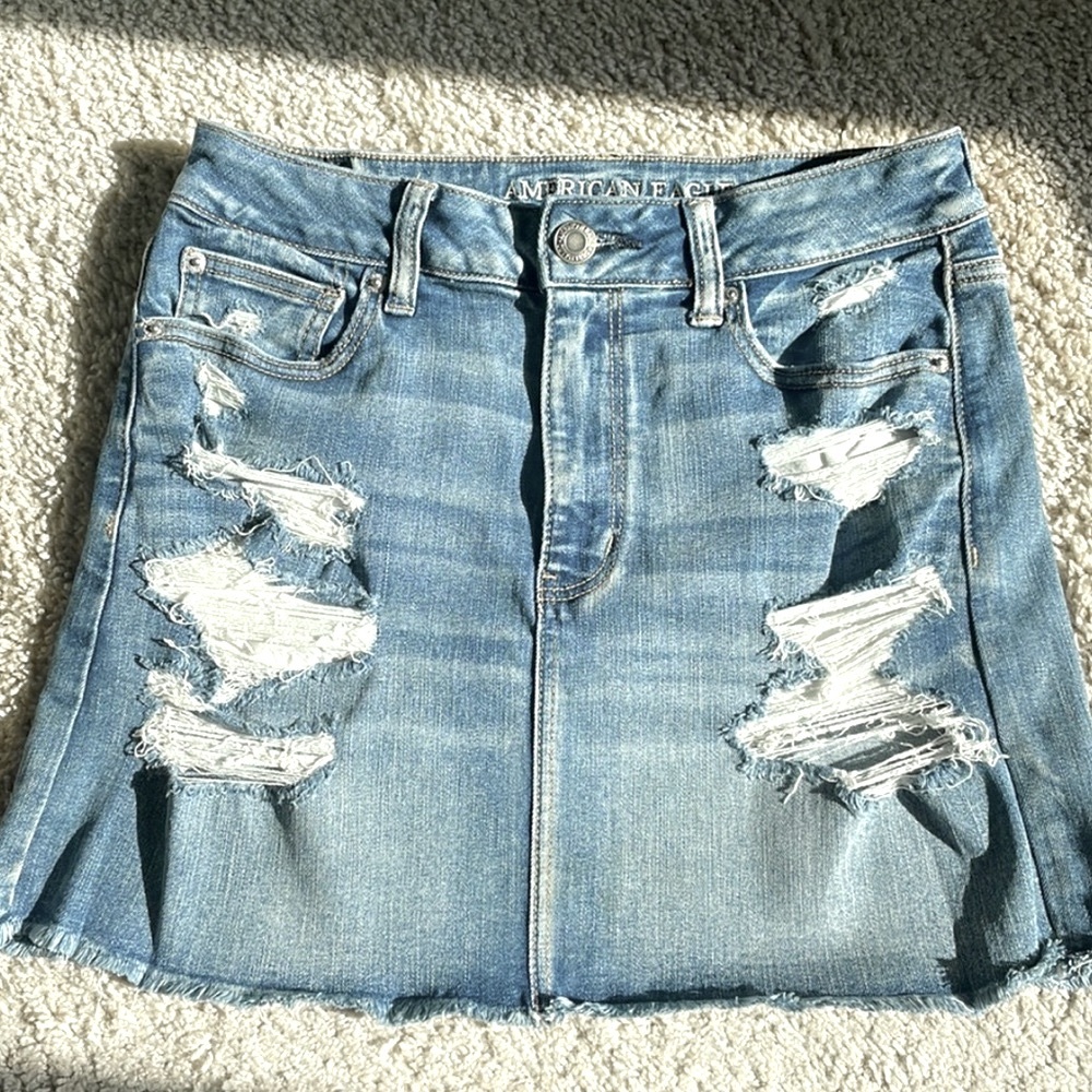 American eagle denim skirt
